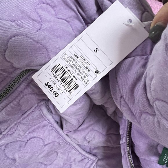 NWT Wild Fable Hooded Quilted Jacket Light Purple Full Zip Size Small S NEW - Picture 10 of 10